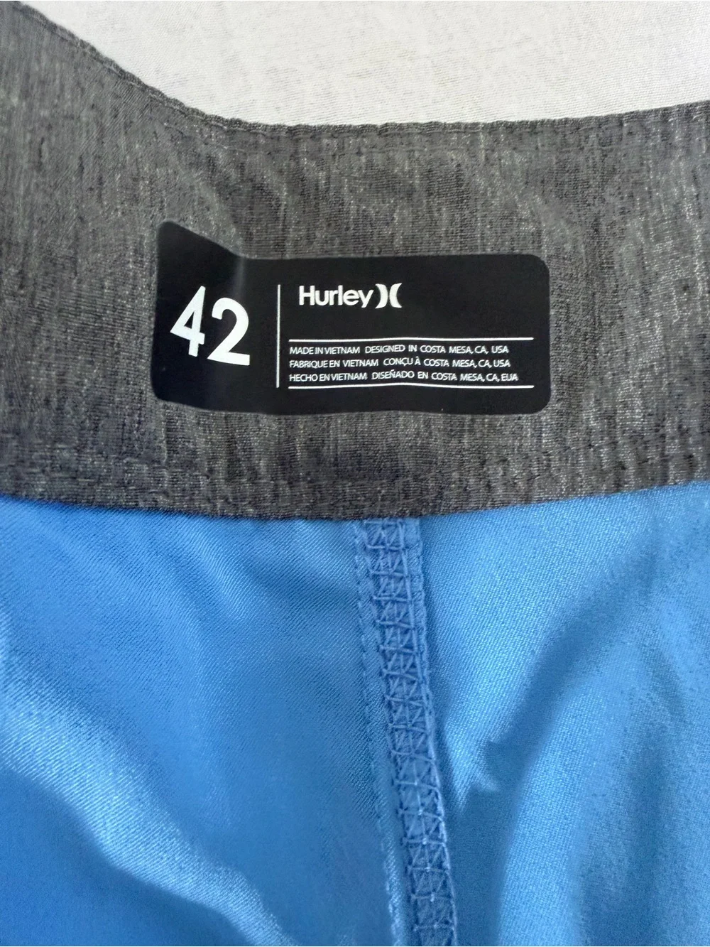 Men's Light Blue Swim Shorts - Hurley Phantom Brand New